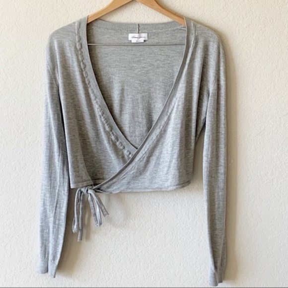 Lovers and Friends Grey Wrap Cardigan size S - Picture 2 of 4